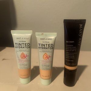 Wet n' Wild skin tint light beige and beige. Mary Kay CC cream Beige. All new.